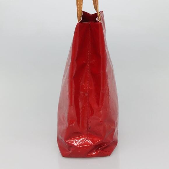 LOUIS VUITTON Monogram Vernis Reade MM Hand Bag Red Rouge M91086 - Picture 5 of 12